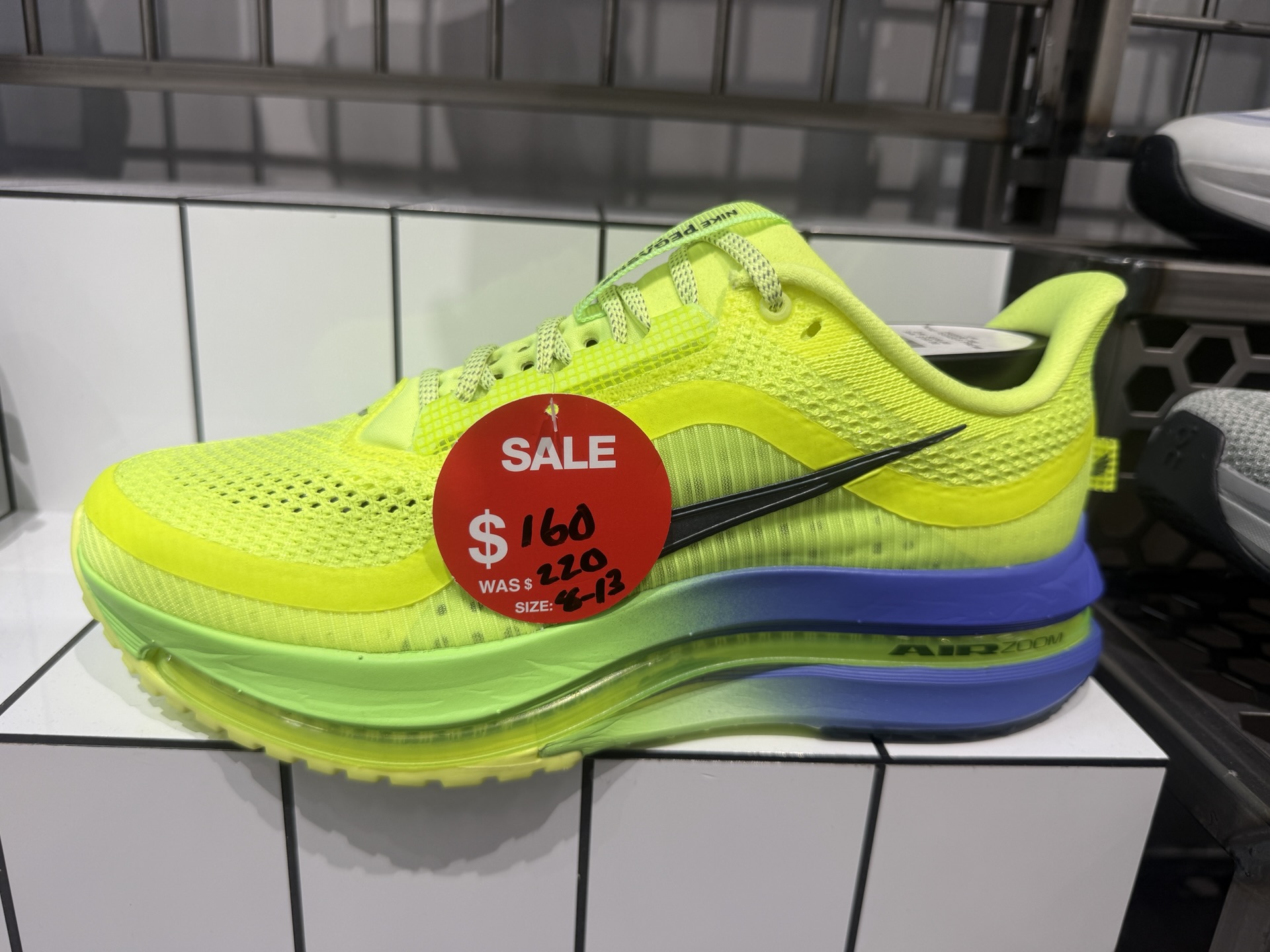 Nike Air Zoom Pegasus Premium Dips to $160 in Volt at JD Sports — Premium Outlets Vineland